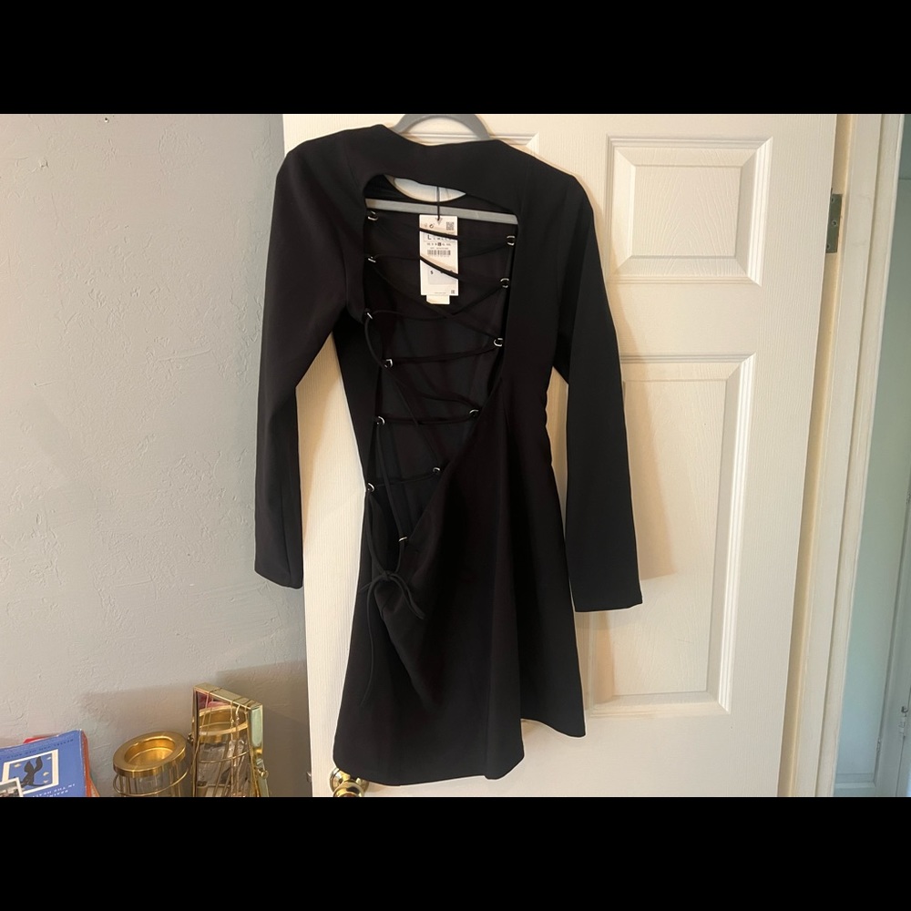 sexy ZARA black dress
